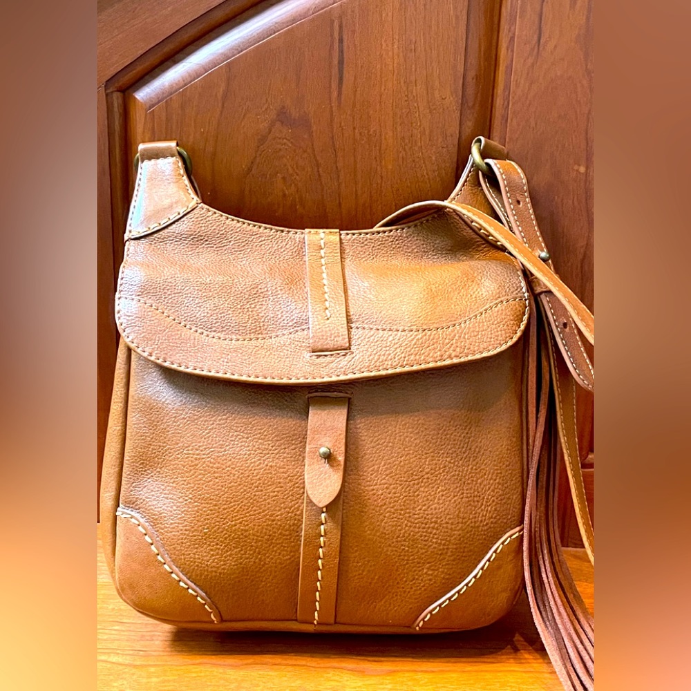 Radley London Cognac leather crossbody bag